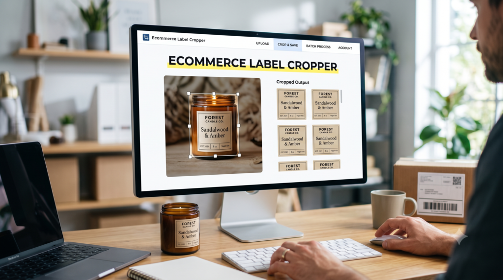 Ecommerce label cropper
