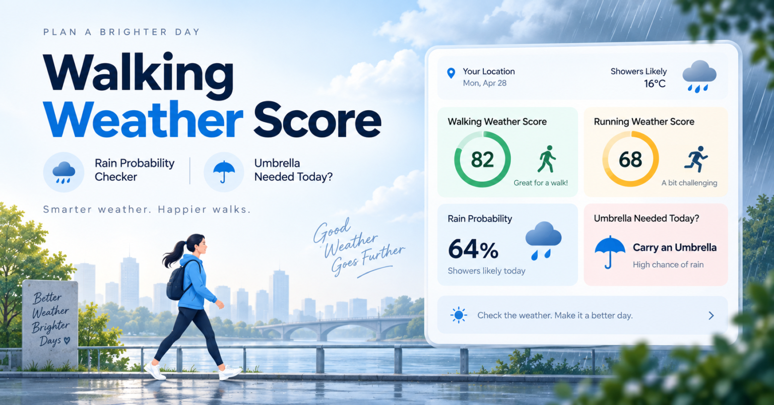 Personal Probability Rain Probability Checker | Umbrella Needed Today? | Weather Score ...