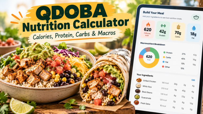 QDOBA Nutrition Calculator 2026 – Calories, Protein & Macros