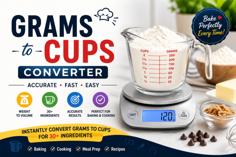grams to cups converter